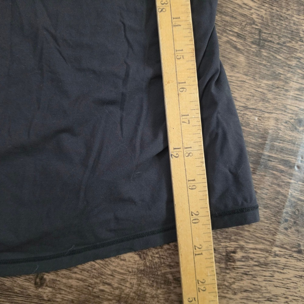 SKIMS Fits Everybody T-Shirt Womens Large Black Short Sleeve Crew Neck Top - Picture 2 of 4